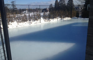 Backyard hockey rinks